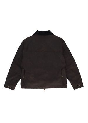 Duggan oversized waxed jakke Chocolate Brown Hunter